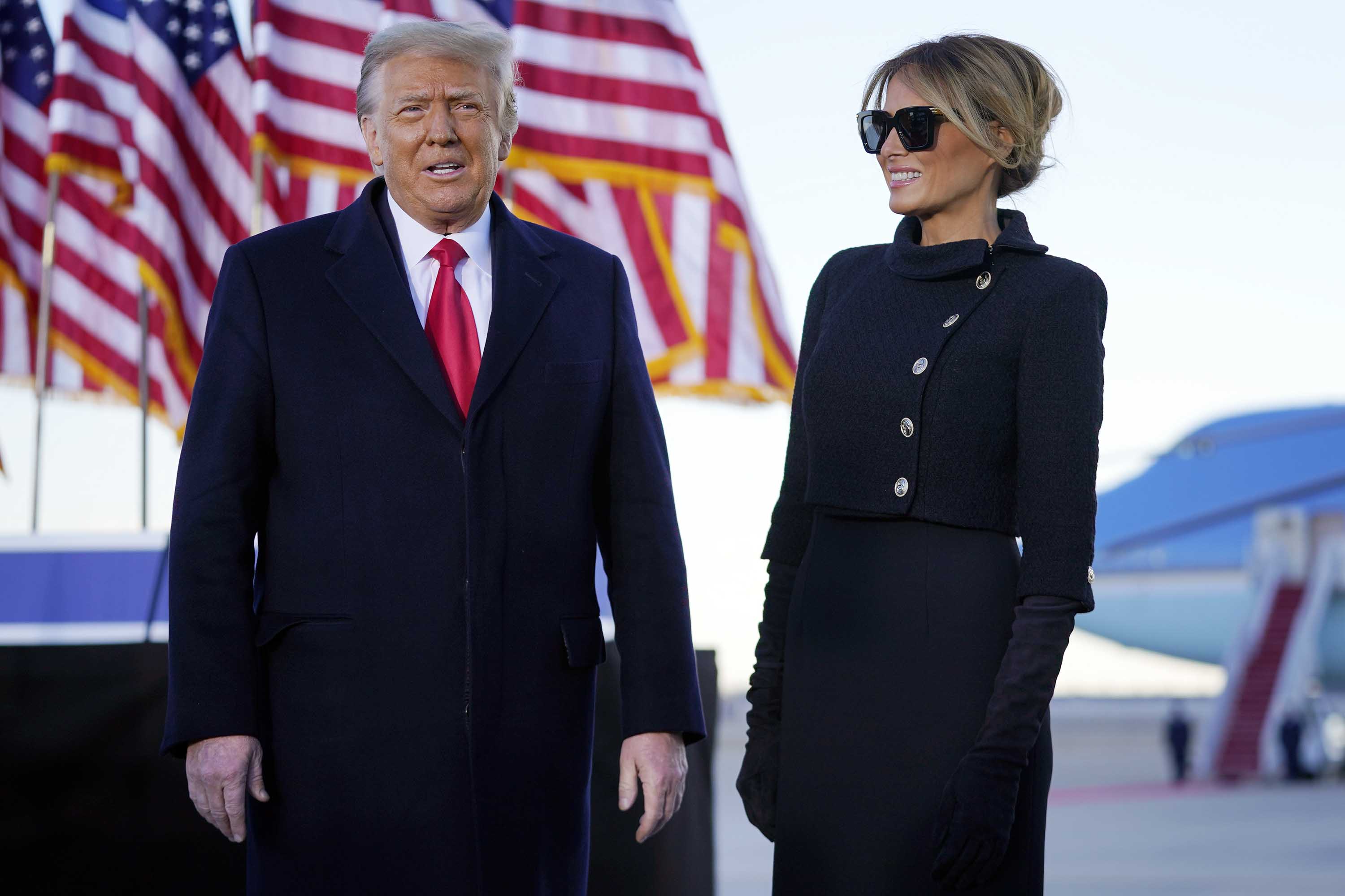 Fact check: True to form, Trump makes multiple false claims in his final comments in office