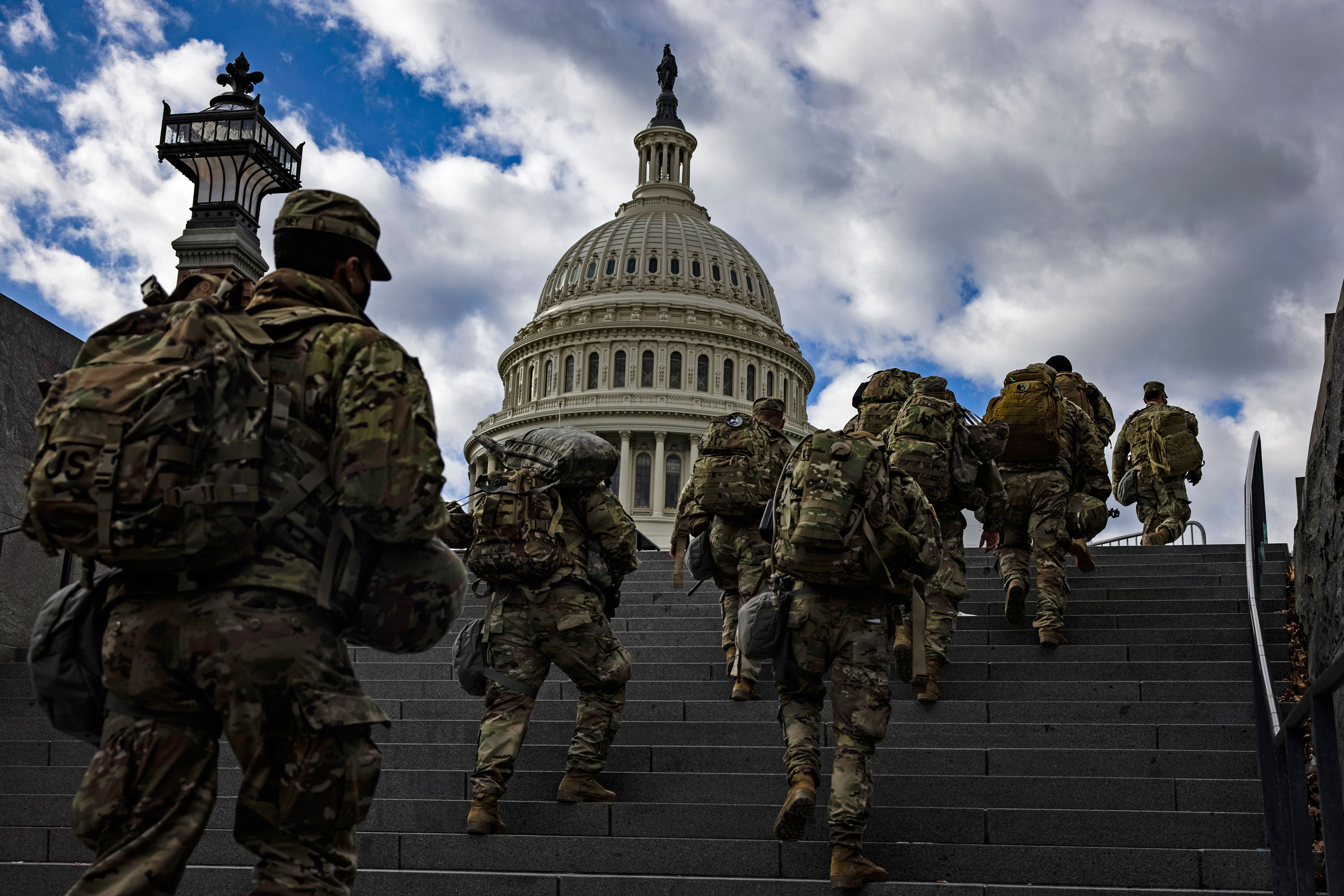 Pentagon chief says 'no intelligence indicating an insider threat' to inauguration as FBI vets National Guard