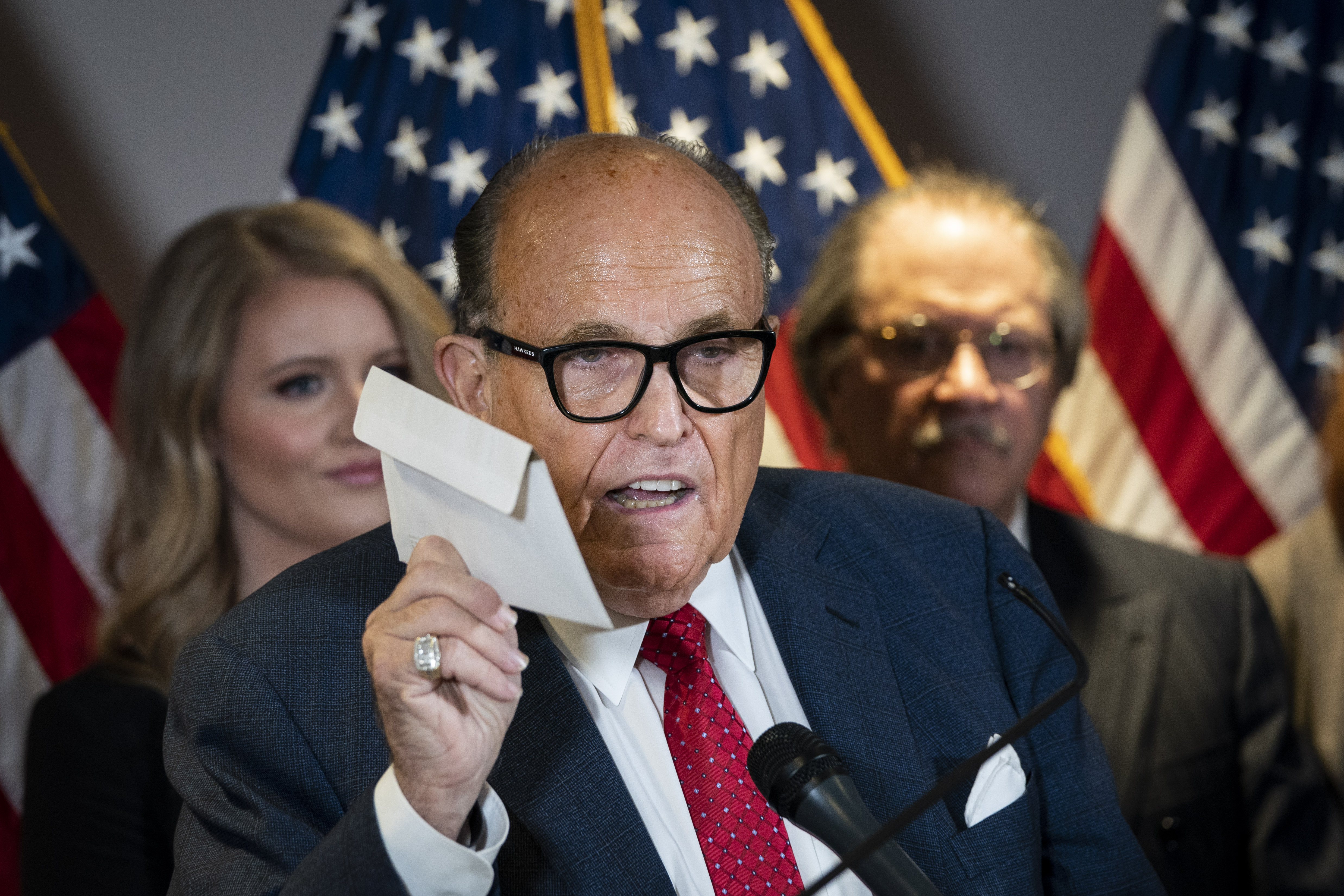 Rudy Giuliani voted with an affidavit ballot, which he bashed in failed effort to overturn election