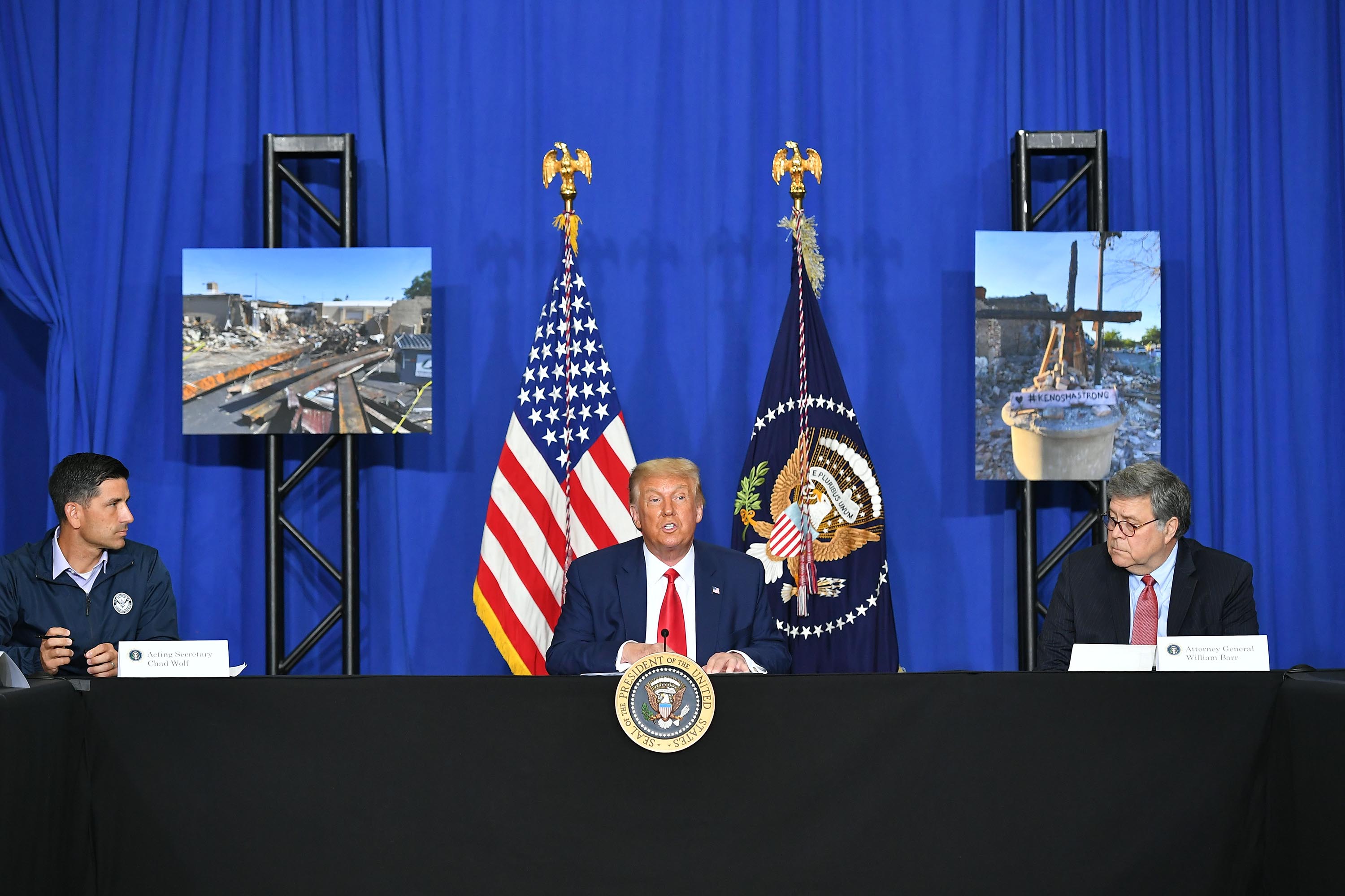 Senior administration officials on the road to sell Trump’s ‘law-and-order’ campaign message