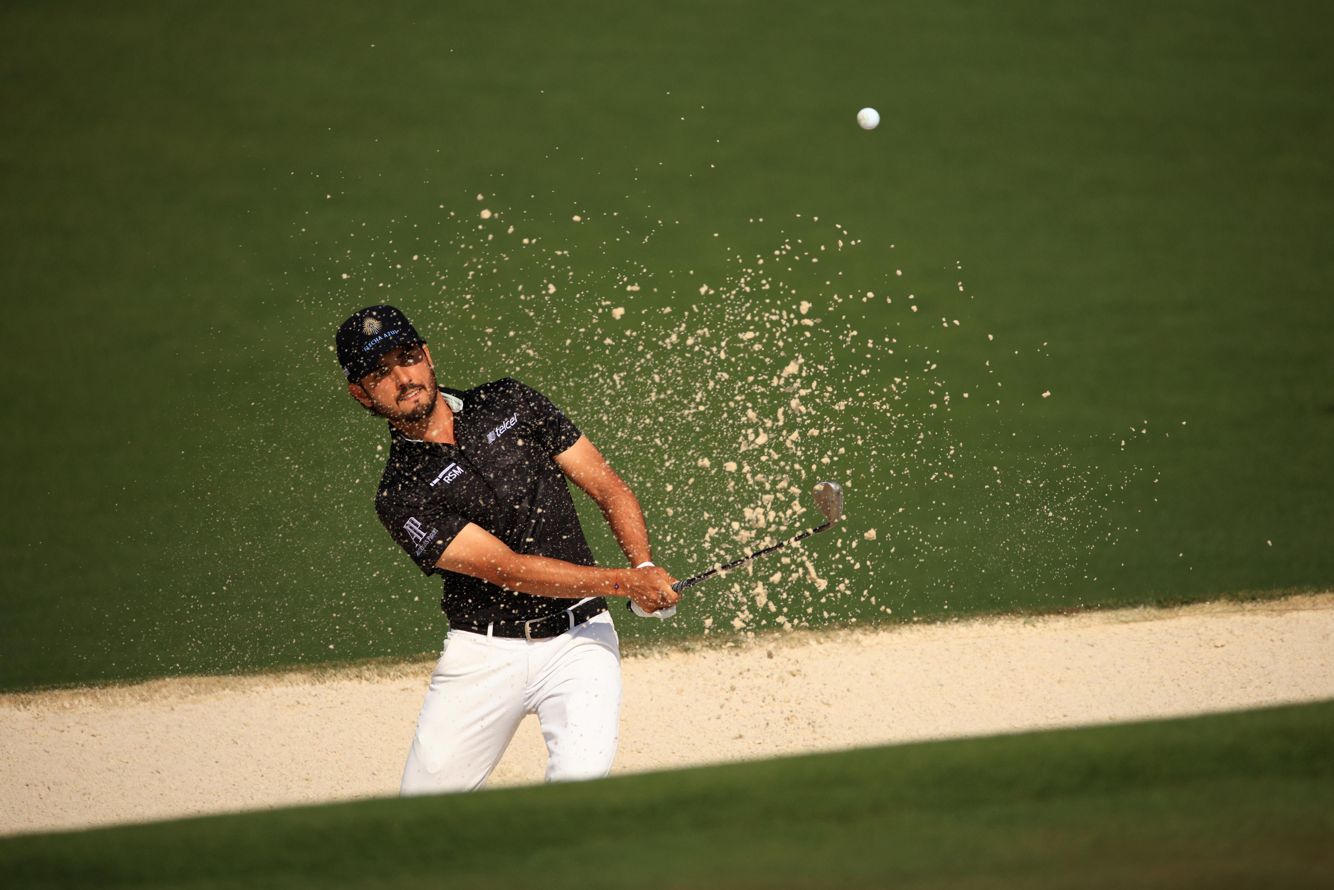 Abraham Ancer ‘gutted’ after two-stroke penalty for inadvertent bunker error at Masters