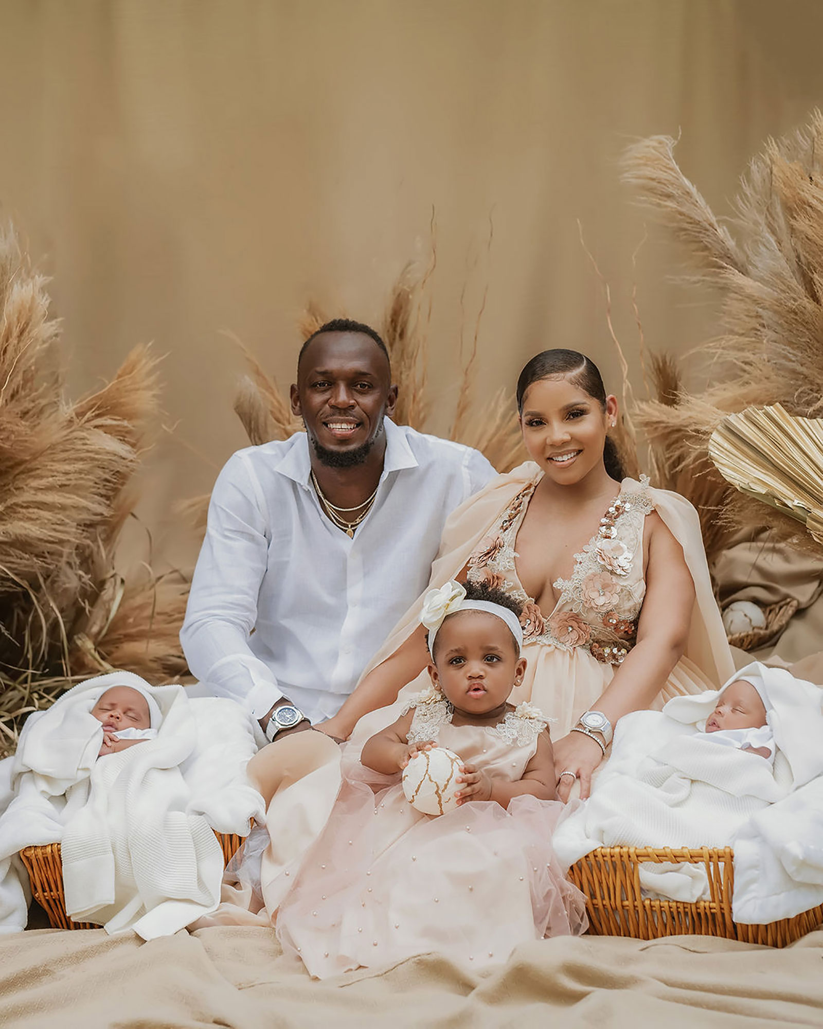 Usain Bolt and partner Kasi Bennett welcome newborn twin sons, Thunder and Saint Leo