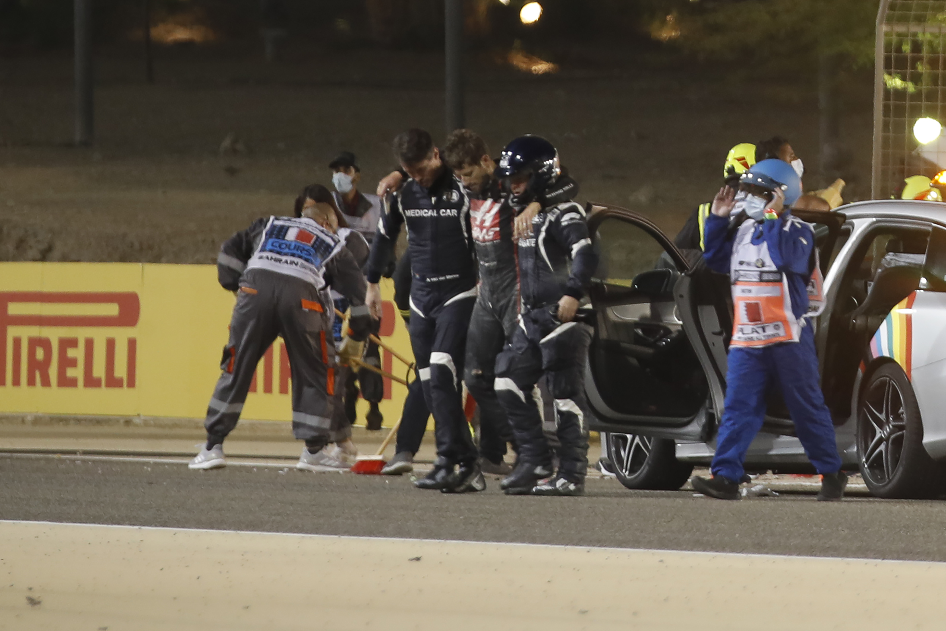 Max Verstappen says it was a 'big relief' to see Romain Grosjean escape from horror crash