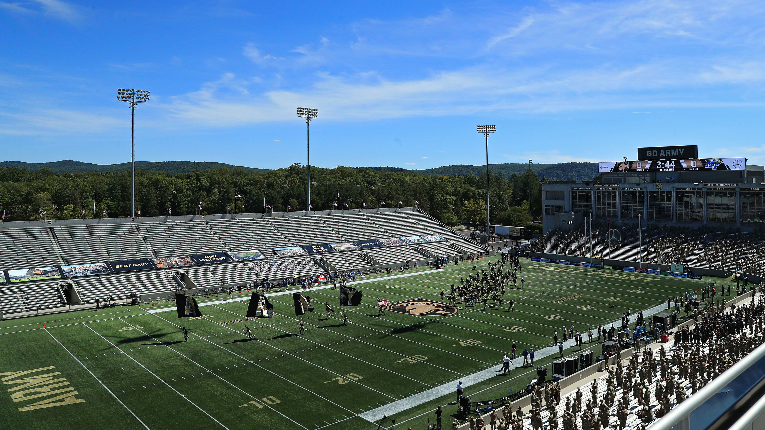 For the first time since 1943, the Army-Navy football game will be played at West Point