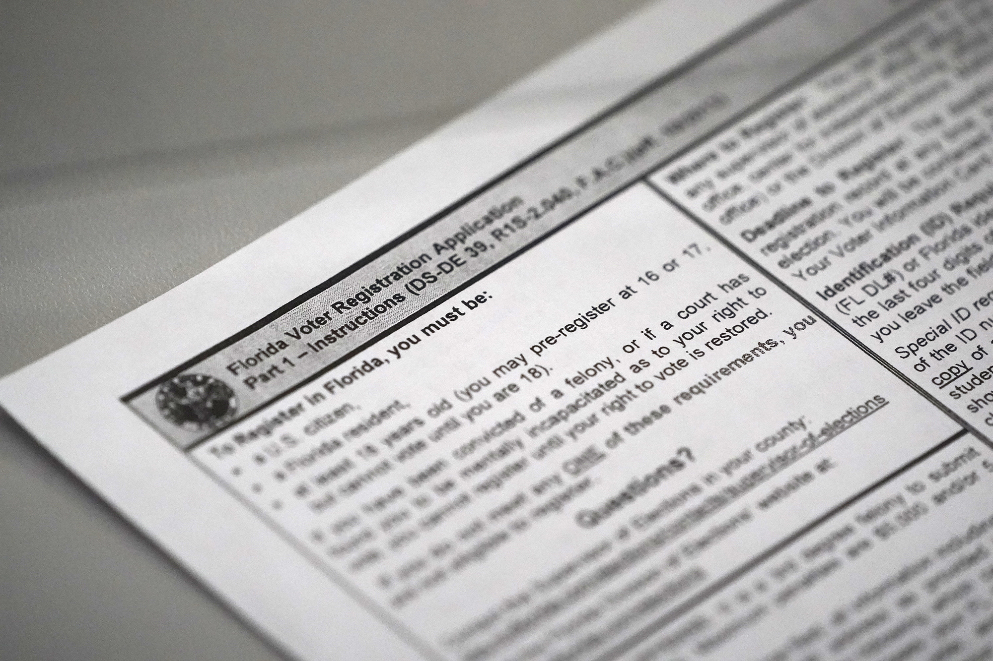 Florida officials stop attempt to register dead people in Broward County