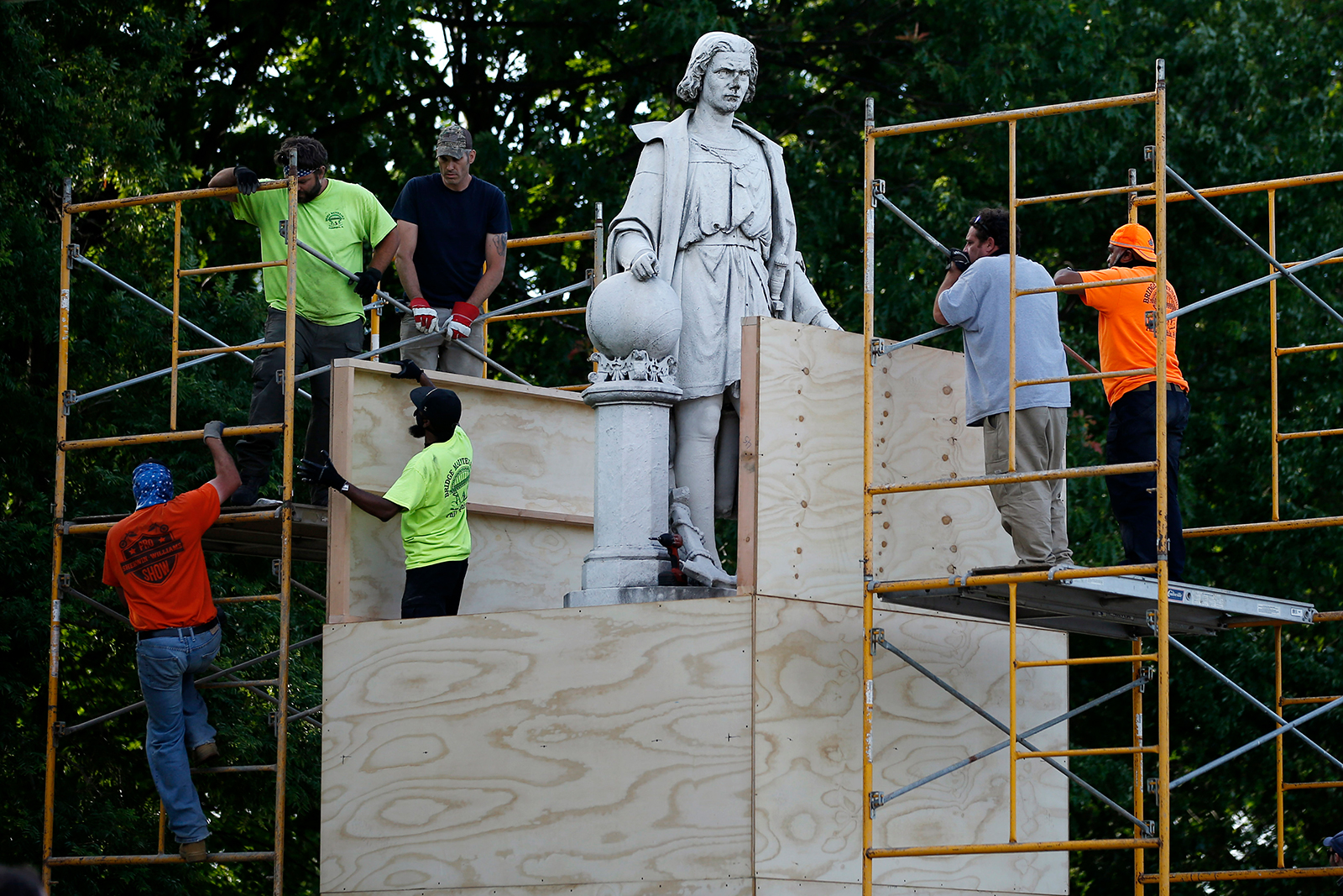 Another city votes to remove a statue of Christopher Columbus