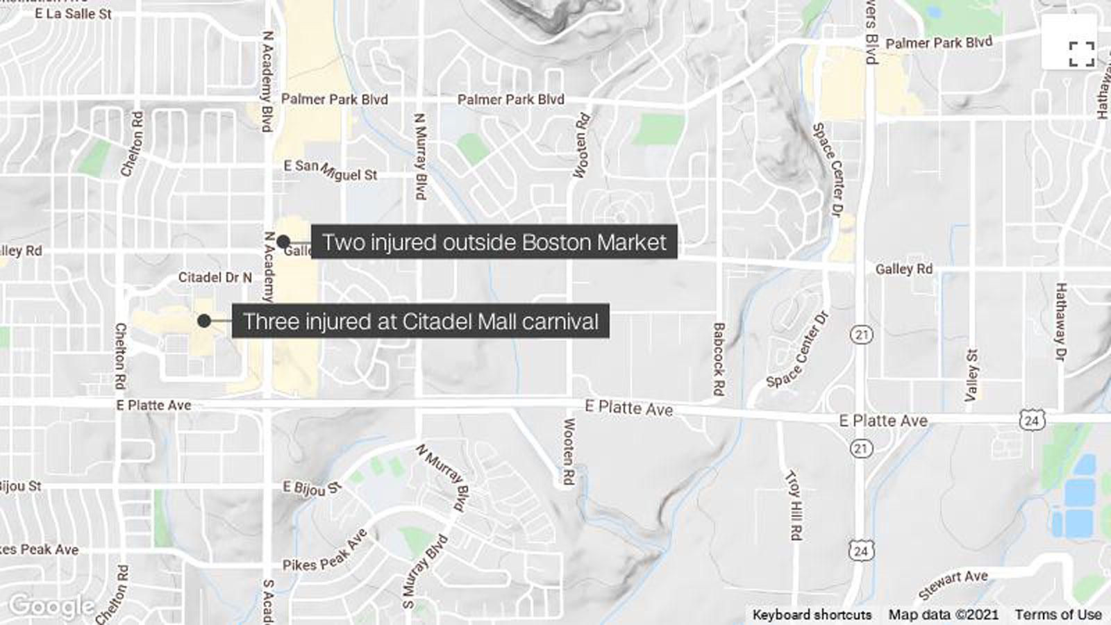 At least 5 people injured in separate shootings in Colorado Springs, police say
