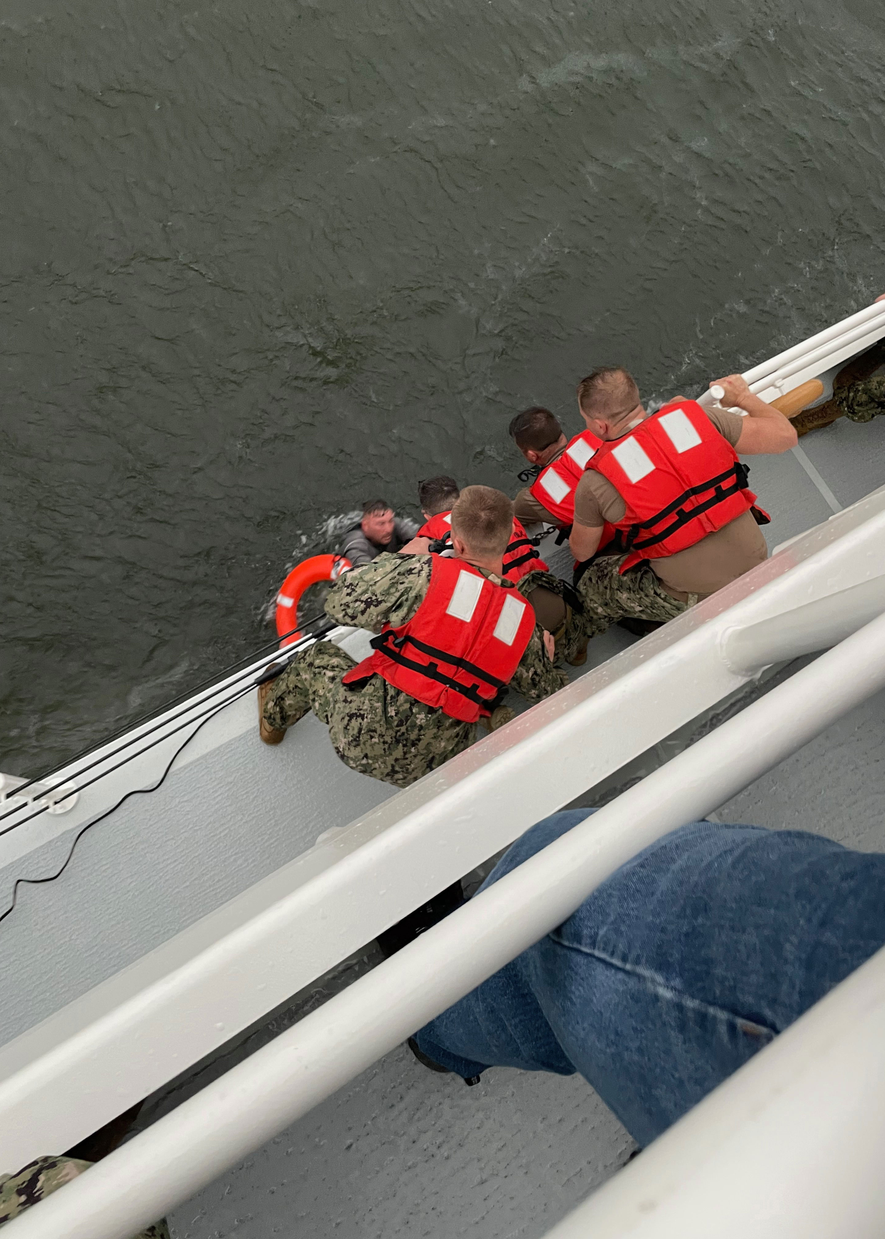 Search operations continue overnight for the 12 people still missing from capsized ship off Louisiana coast