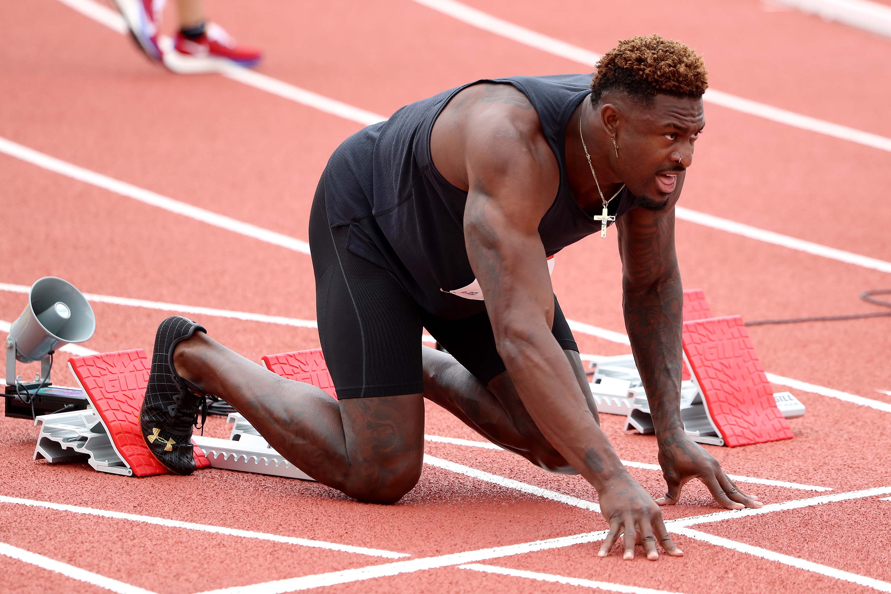 NFL star DK Metcalf runs 10.36 seconds for 100 meters, but fails to qualify for 2020 Olympics