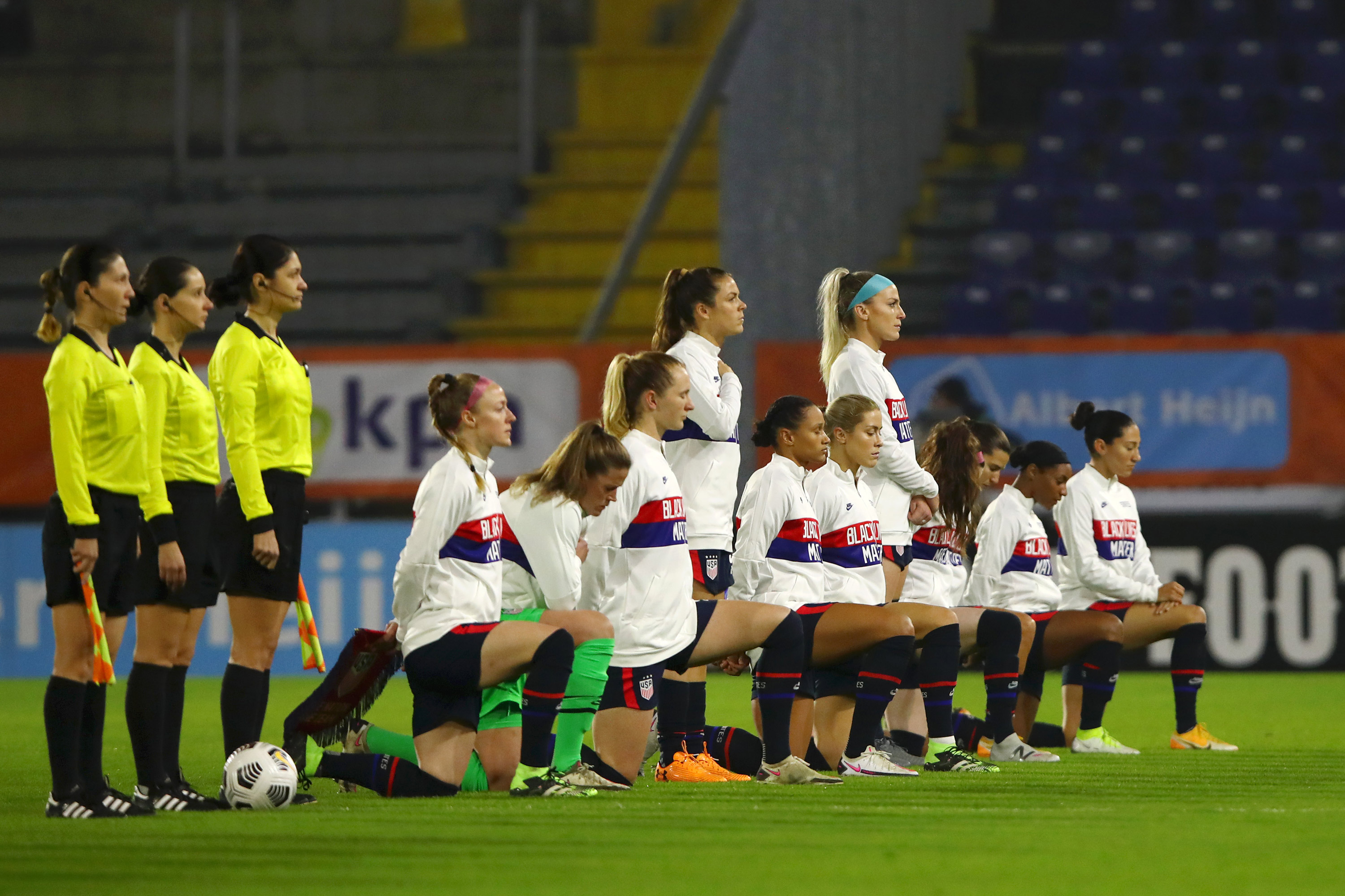The USWNT wore 'Black Lives Matter' on uniforms in a statement to 'affirm human decency'