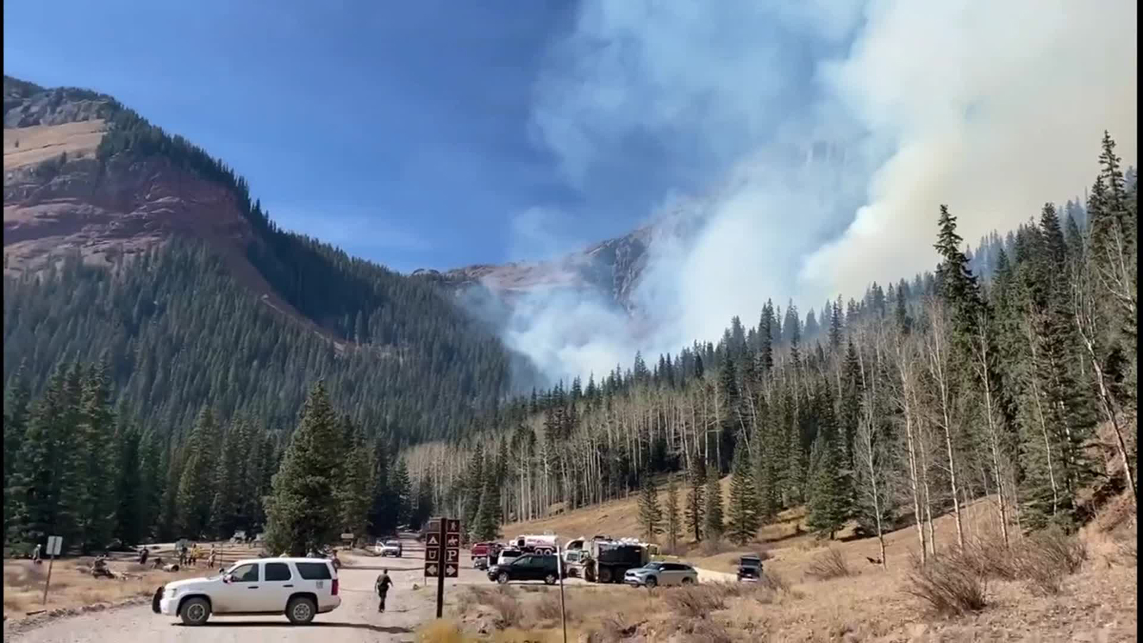 23 people rescued from a hiking trail in Colorado as wildfires rage across the western US