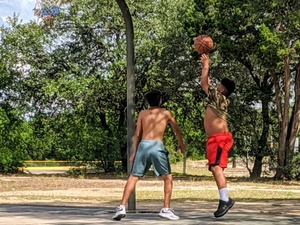 Isaiah S. action photo