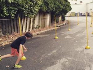 Allen L. action photo