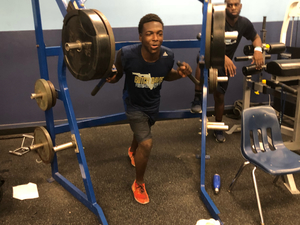 Coach Fred F. action photo