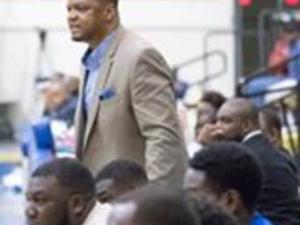 Coach K. action photo