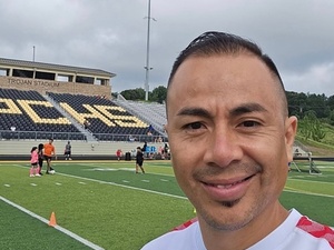 Enrique F. action photo