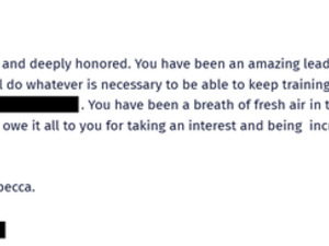 Rebecca S. action photo