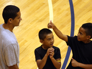 Calvin A. action photo