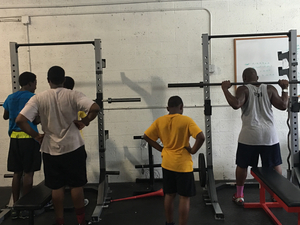 Coach Fred F. action photo