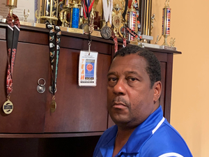 Coach Dr. Kevin Wilbon Sr. action photo