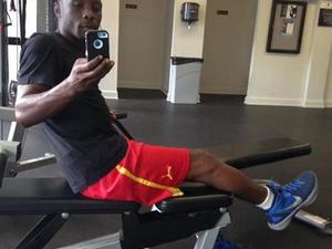 Emmanuel Kongnyuy action photo