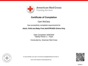 Carri M. action photo