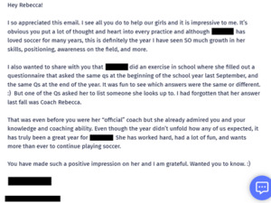 Rebecca S. action photo