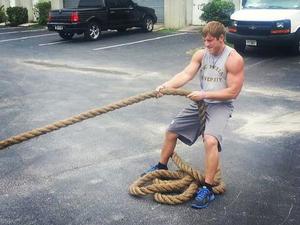 Austin A. action photo