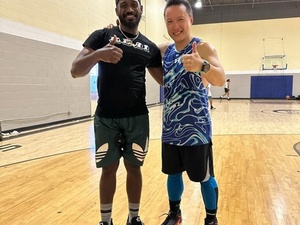 Isaac D. action photo