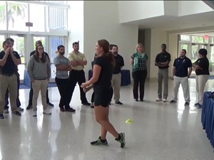 Valerie B. action photo