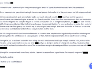 Rebecca S. action photo