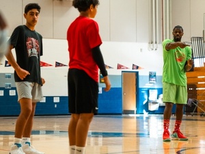 Coach B G. action photo