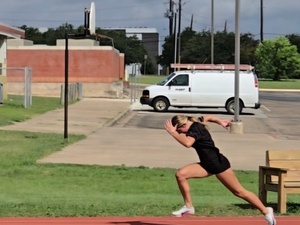 Laurie 'Coach Mac' McElroy action photo