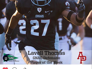 Lavell Thomas action photo