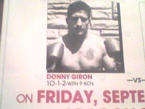 Donny G. action photo