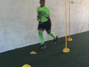 Coach Fred F. action photo