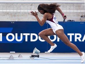 Gabby Mayo action photo