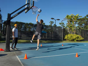 Coach Omar L. action photo