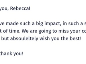 Rebecca S. action photo