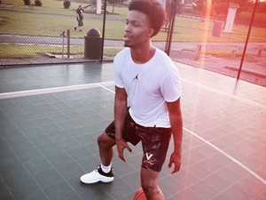 Kaleb L. action photo