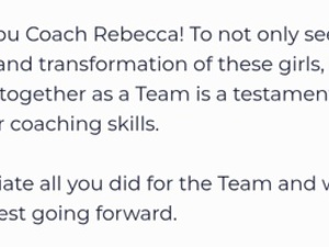 Rebecca S. action photo