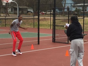 Monique "Coach Mo" T. action photo