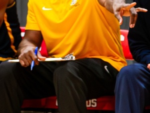 Coach B G. action photo