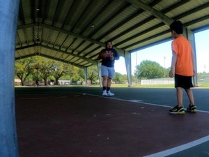 Isaiah S. action photo