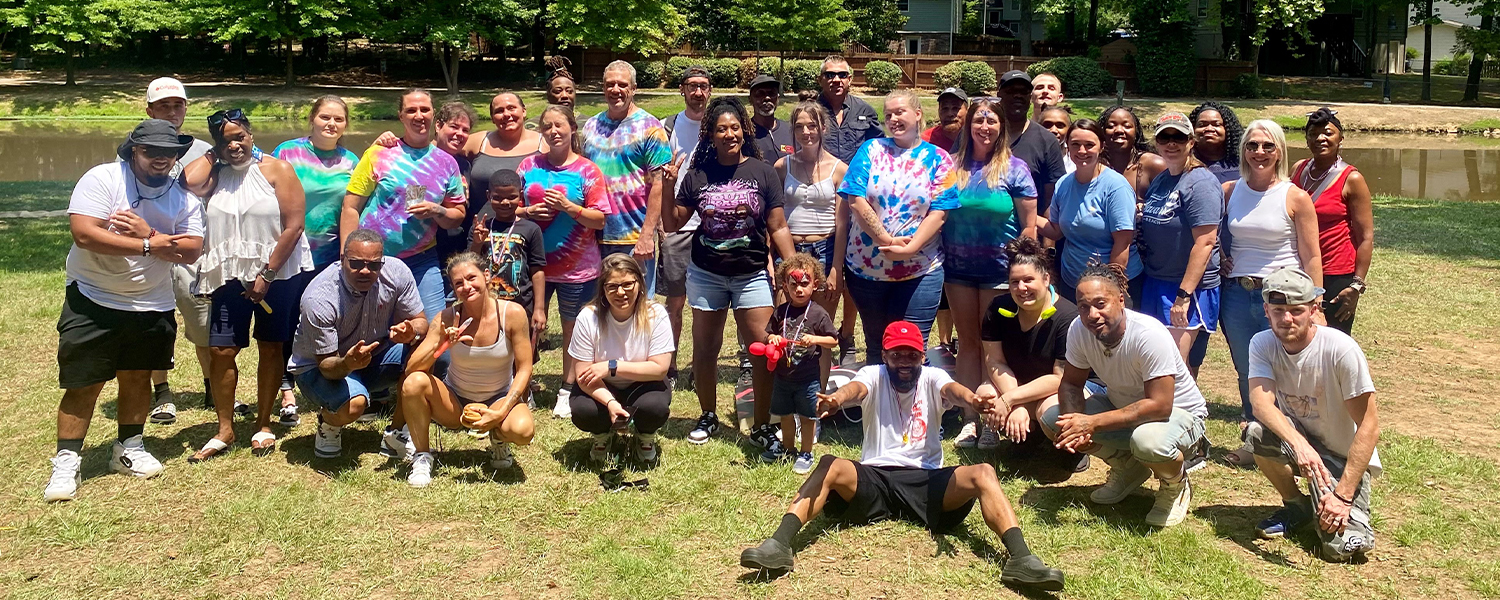 picture of the graduates at summer social