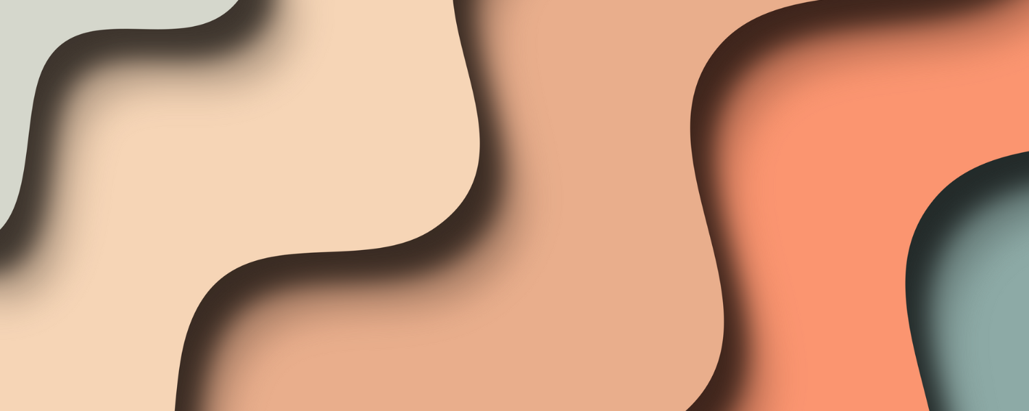undulating, abstract shapes of pinky, earth tones