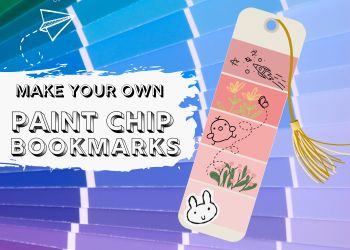 Teen paint chip bookmarks