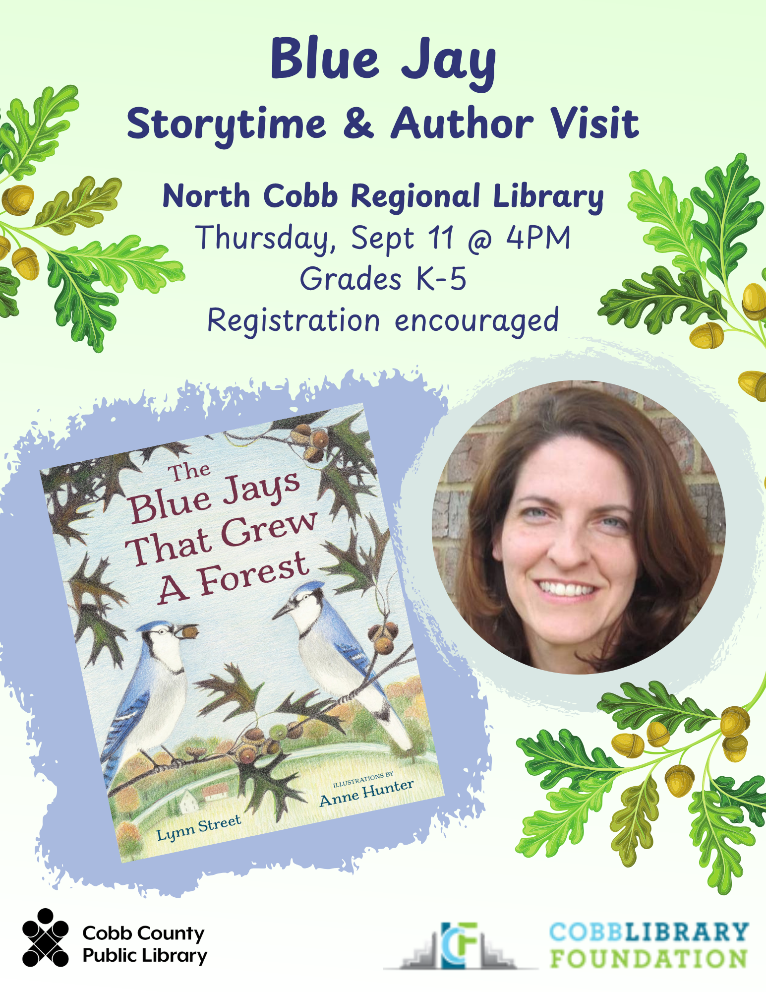 Blue Jay Storytime and Author Visit