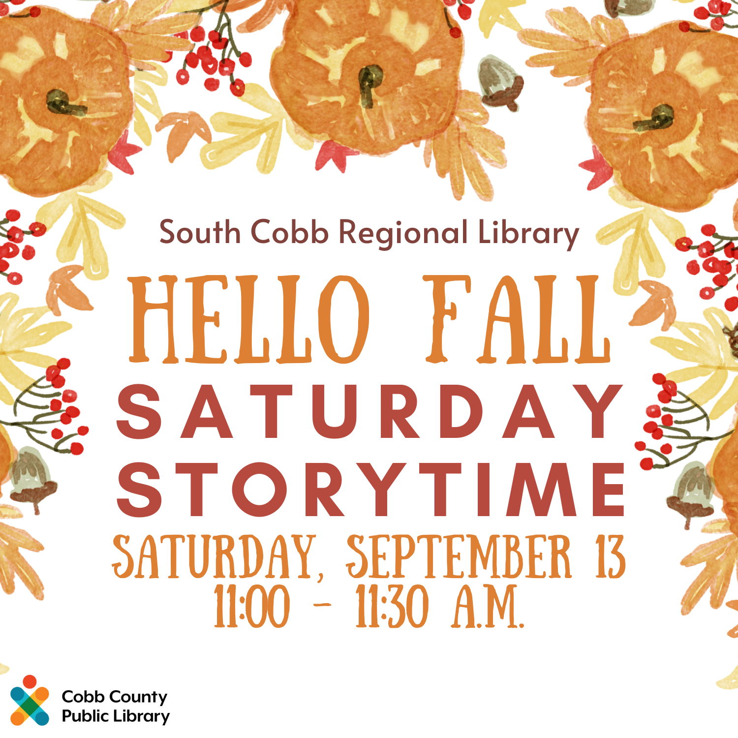 Hello Fall Saturday Storytime