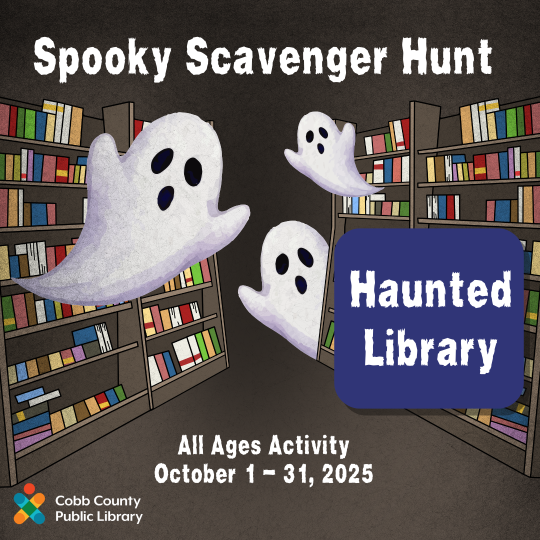 poster of book cases with ghosts